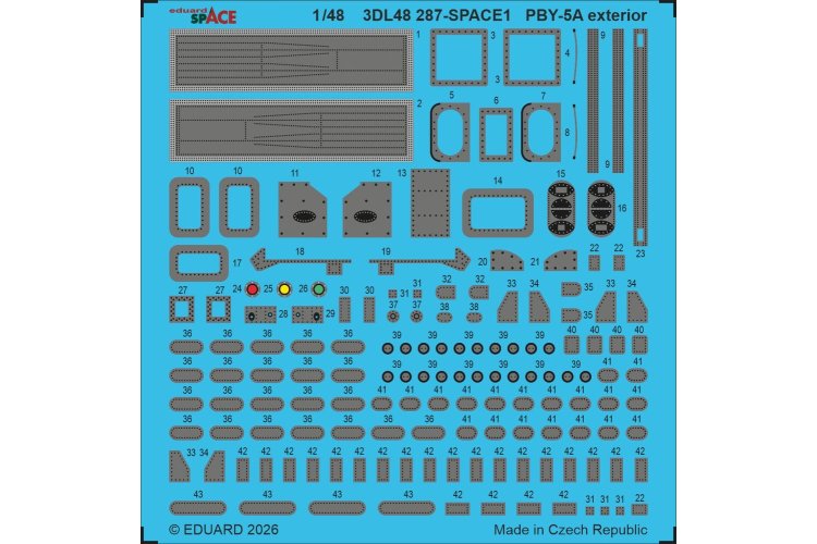 1:48 Eduard 3DL48287 Space - Exterieur voor Consolidated PBY-5A Catalina - Eduard & Revell - Edu3dl48287 xs 1 - EDU3DL48287-XS