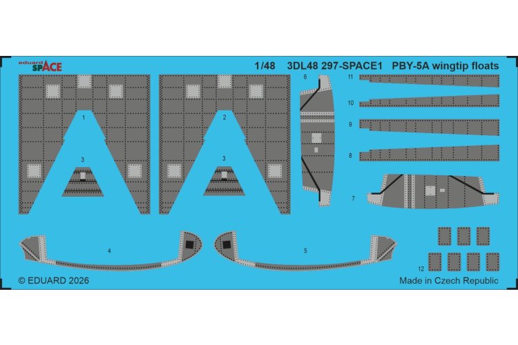 1:48 Eduard 3DL48297 Space - Wingtip Floats for Consolidated PBY-5A Catalina - Eduard & Revell - Edu3dl48297 xs 1 - EDU3DL48297-XS