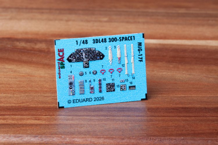 1:48 Eduard 3DL48300 SPACE - Accessories Set for Mikoyan-Gurevich MiG-17F - Kinetic - Edu3dl48300 xs 2 - EDU3DL48300-XS