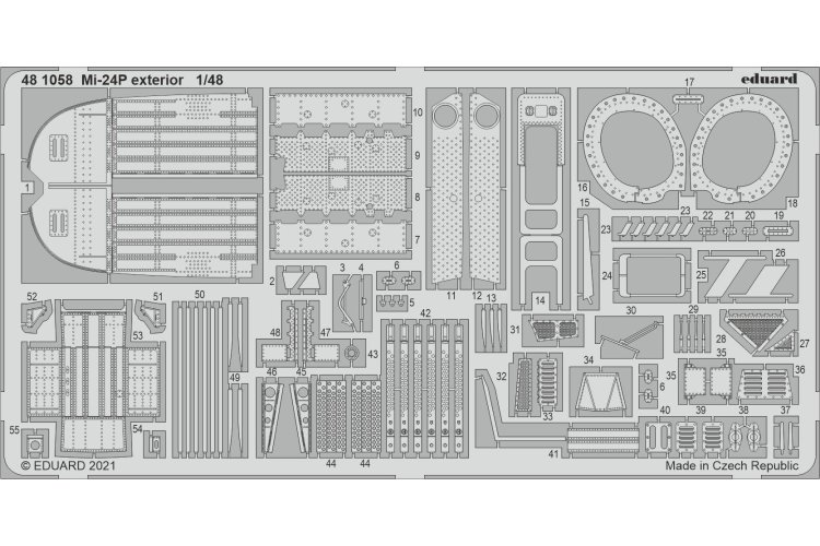 1:48 Eduard 481058 Exterior for Mi-24P - Zvezda - Edu481058 xs - EDU481058-XS