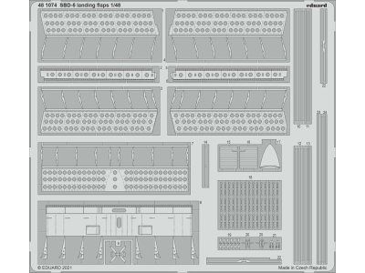 1:48 Eduard 481074 Landing Flaps for SBD-5 - Revell - Edu481074 xs - EDU481074-XS
