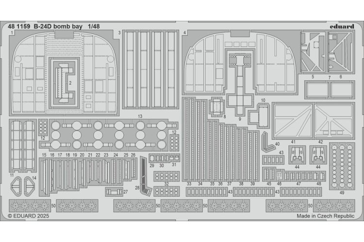 1:48 Eduard 481159 B-24D Bomb Bay - HobbyBoss - Edu481159 xs 1 - EDU481159-XS
