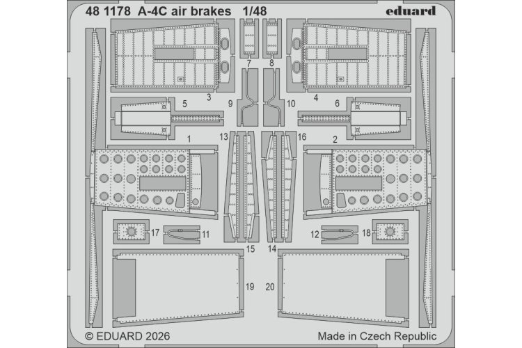 1:48 Eduard 481178 Accessoires Set voor A-4C - HobbyBoss - Edu481178 xs 1 - EDU481178-XS