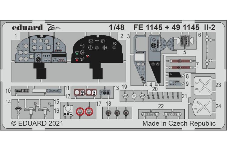 1:48 Eduard 491145 Accessoires for Il-2 - Zvezda - Edu491145 xs 1 - EDU491145-XS