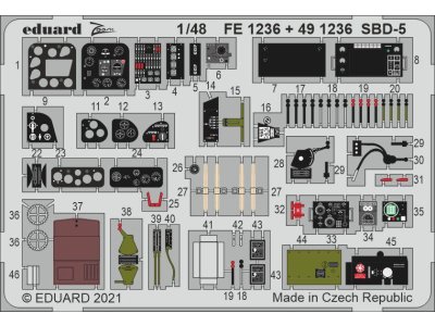 1:48 Eduard 491236 Accessoires for SBD-5 - Revell - Edu491236 xs 1 - EDU491236-XS