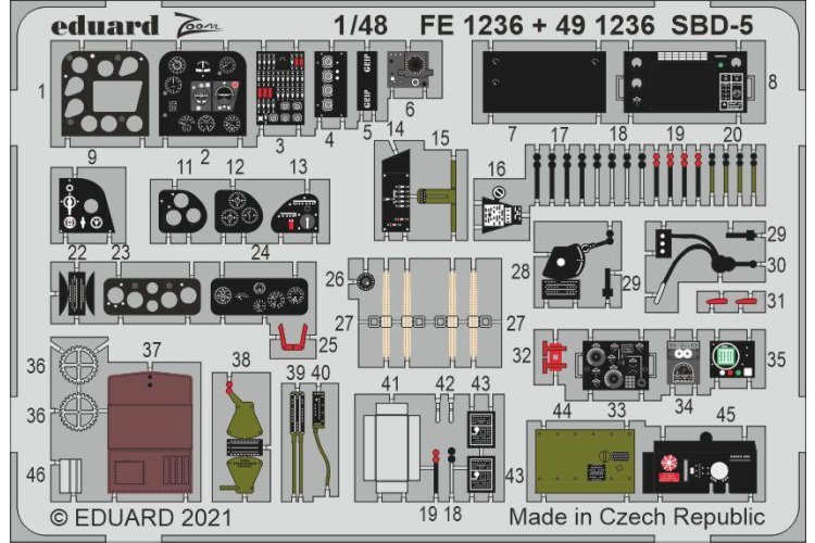 1:48 Eduard 491236 Accessoires for SBD-5 - Revell - Edu491236 xs 1 - EDU491236-XS