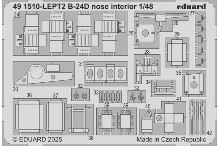 1:48 Eduard 491510 B-24D neusinterieur - HobbyBoss - Edu491510 xs 2 - EDU491510-XS