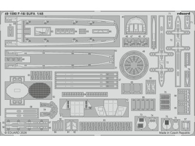 1:48 Eduard 491590 Space - Accessoires Set voor Lockheed Martin F-16I Sufa - Kinetic - Edu491590 xs 1 - EDU491590-XS