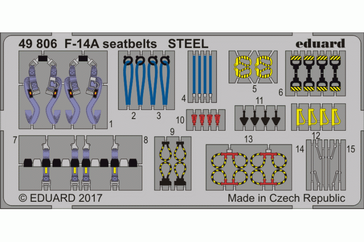 1:48 Eduard BIG49318 Accessoires for F-14A late - Tamiya - Edu49318 2 - EDUBIG49318-XS