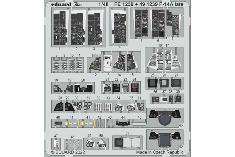 1:48 Eduard BIG49318 Accessoires for F-14A late - Tamiya - Edu49318 4 - EDUBIG49318-XS