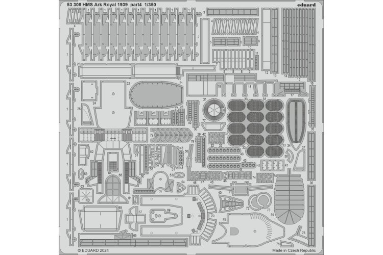 1:350 Eduard 53308 Photo-Etch Accessoires voor HMS Ark Royal 1939 part 4 - I Love Kit - Edu53308 xs 1 - EDU53308-XS