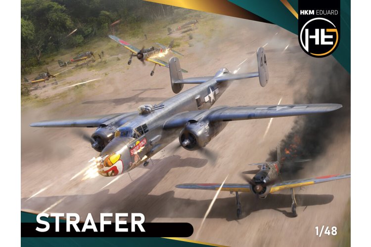 1:48 Eduard & HKM 548001 Strafer - North American B-25J Mitchell WWII - Amerikaans Propellervliegtuig - Edu548001 1 - EDU548001