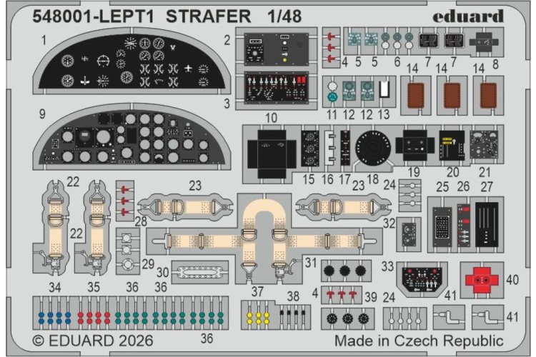 1:48 Eduard & HKM 548001 Strafer - North American B-25J Mitchell WWII - Amerikaans Propellervliegtuig - Edu548001 4 - EDU548001