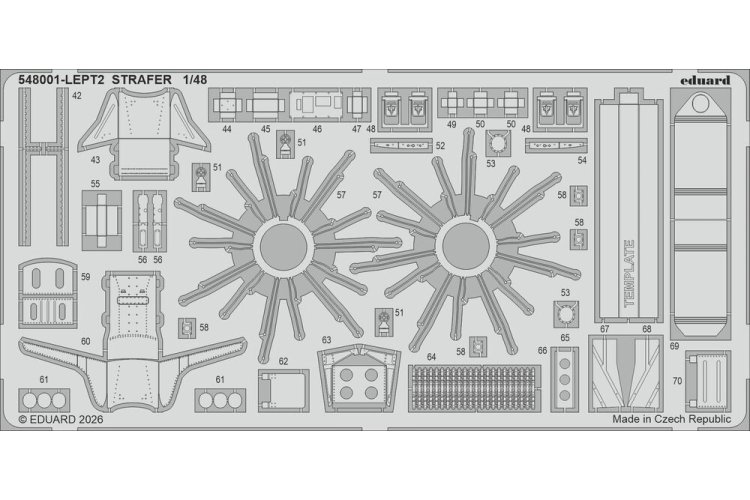 1:48 Eduard & HKM 548001 Strafer - North American B-25J Mitchell WWII - Amerikaans Propellervliegtuig - Edu548001 5 - EDU548001
