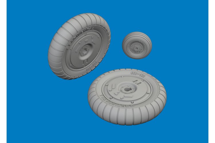 1:24 Eduard 624008 Wielenset 3D-Print voor Messerschmitt Bf 109 G-5/G-6 - Airfix - Edu624008 xs 1 - EDU624008-XS