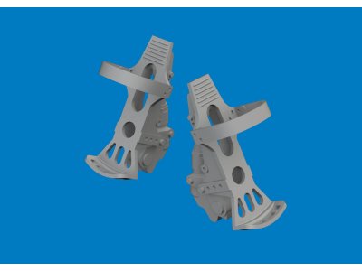 1:24 Eduard 624009 Roerpedalen 3D-Print voor Messerschmitt Bf 109 G-5/G-6 - Airfix - Edu624009 xs 1 - EDU624009-XS