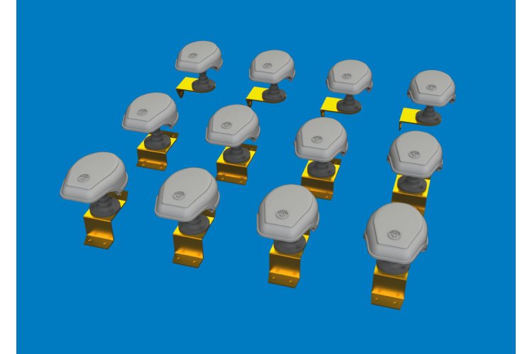 1:48 Eduard 635048 PRINT - German Notek Headlights WWII - 12 Pieces - Edu635048 xs 2 - EDU635048-XS