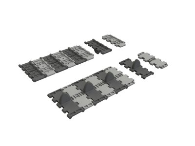 1:35 Eduard 635063 PRINT - T-34 V-Pattern Tracks - Tamiya - Edu635063 xs 1 - EDU635063-XS