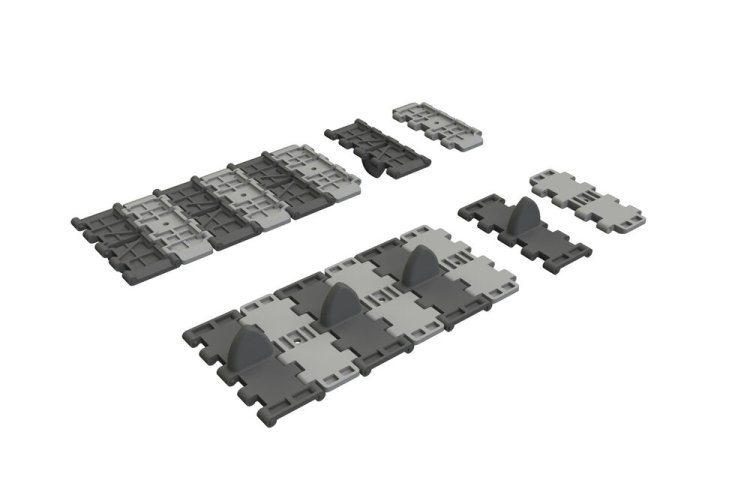 1:35 Eduard 635063 PRINT - T-34 V-Pattern Tracks - Tamiya - Edu635063 xs 1 - EDU635063-XS