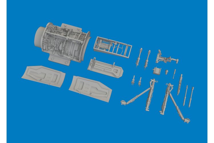 1:48 Eduard 6481167 PRINT - Wielkasten en Standaard Steunpoten voor Lockheed Martin F-16C - Tamiya - Edu6481167 xs 3 - EDU6481167-XS