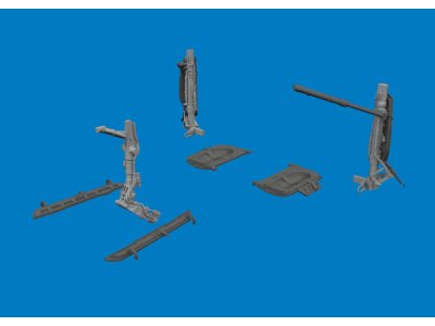 1:48 Eduard 6481168 PRINT - Landingsgestelpoten voor Mikoyan-Gurevich MiG-21F - Edu6481168 xs 1 - EDU6481168-XS