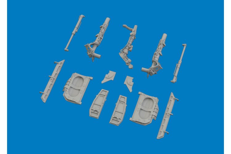 1:48 Eduard 6481168 PRINT - Landingsgestelpoten voor Mikoyan-Gurevich MiG-21F - Edu6481168 xs 2 - EDU6481168-XS