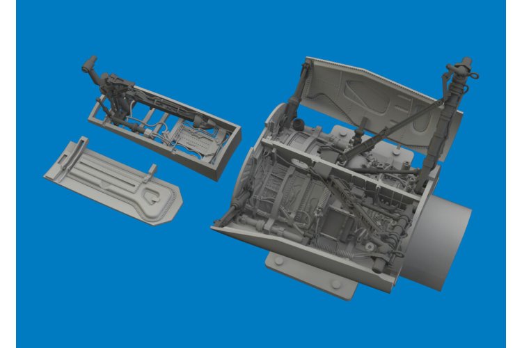 1:48 Eduard 6481188 PRINT - Zwaar Uitgevoerde Wielkasten en Poten voor Lockheed Martin F-16C - Tamiya - Edu6481188 xs 1 - EDU6481188-XS