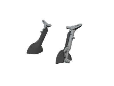 1:48 Eduard 6481207 PRINT - Landing Gear Legs for Supermarine Spitfire Mk.IXe - Airfix - Edu6481207 xs 1 - EDU6481207-XS