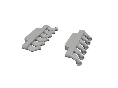 1:48 Eduard 6481209 PRINT - Round Exhausts for Supermarine Spitfire Mk.IX - Airfix - Edu6481209 xs 1 - EDU6481209-XS