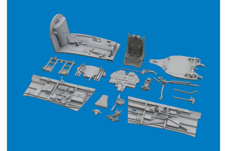 1:48 Eduard 6481210 PRINT &ndash; Cockpit Upgrade Set for Curtiss P-40K - Edu6481210 xs 3 - EDU6481210-XS
