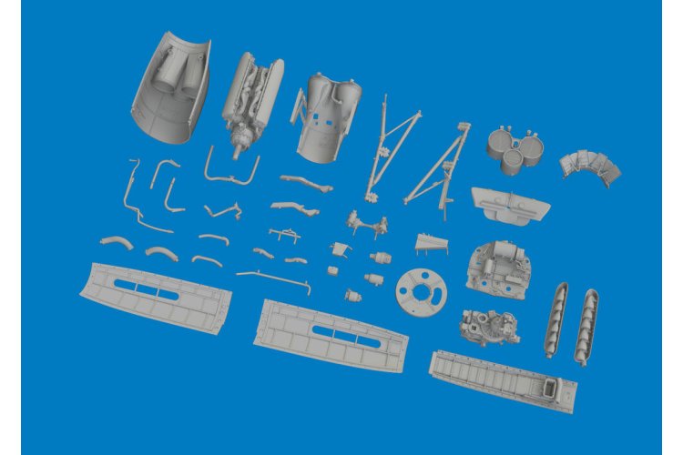 1:48 Eduard 6481211 PRINT - Engine Upgrade Set voor Curtiss P-40K - Edu6481211 xs 1 - EDU6481211-XS