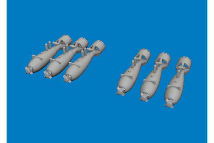 1:48 Eduard 6481213 PRINT - 40lb Fragmentatiebommen voor Curtiss P-40 - Edu6481213 xs 1 - EDU6481213-XS