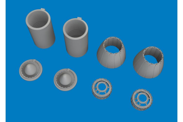 1:48 Eduard 6481218 PRINT - Exhaust Nozzles for F/A-18A/C Hornet - Kinetic - Edu6481218 xs 3 - EDU6481218-XS