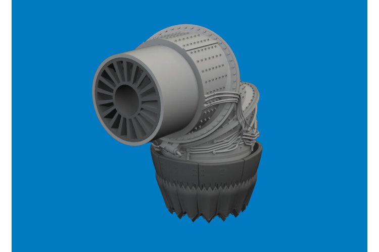 1:72 Eduard 672433 PRINT &ndash; Exhaust Nozzle for Lockheed Martin F-35B Lightning II &ndash; Tamiya - Edu672433 xs 1 - EDU672433-XS