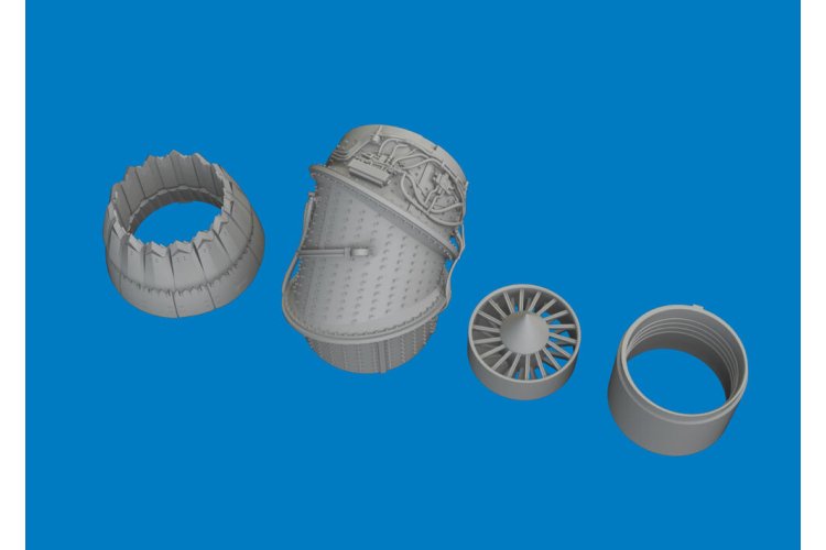 1:72 Eduard 672433 PRINT &ndash; Exhaust Nozzle for Lockheed Martin F-35B Lightning II &ndash; Tamiya - Edu672433 xs 3 - EDU672433-XS