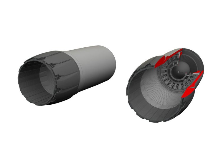 1:72 Eduard 672462 PRINT - Exhausts for Grumman F-14D Tomcat - Tamiya - Edu672462 xs 1 - EDU672462-XS