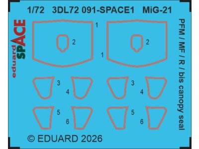 1:72 Eduard 674074 L&ouml;&ouml;Kplus for MiG-21R - Eduard - Edu674074 xs 1 - EDU674074-XS
