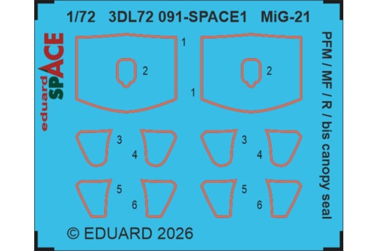 1:72 Eduard 674074 L&ouml;&ouml;Kplus for MiG-21R - Eduard - Edu674074 xs 1 - EDU674074-XS