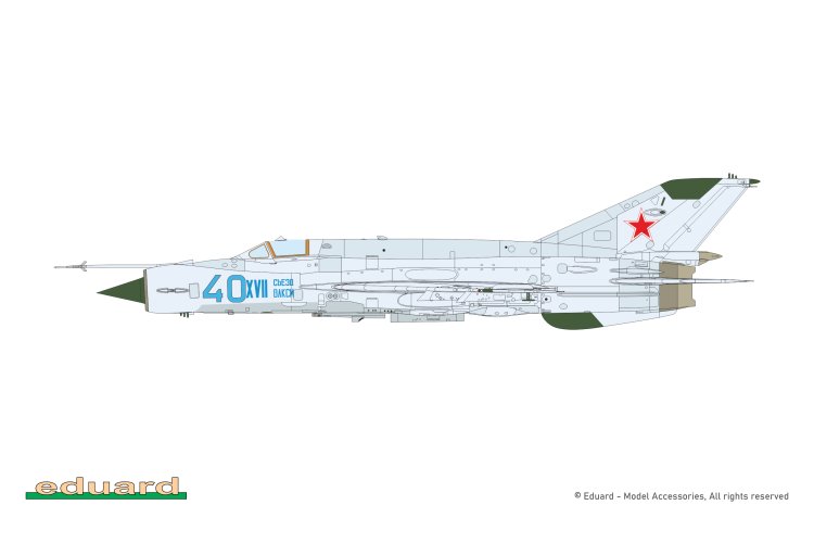 1:72 Eduard 70146 Mikoyan-Gurevich MiG-21bis Fishbed L/N - ProfiPACK Edition - Sovjet Straaljager - Edu70146 12 - EDU70146