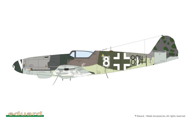 1:72 Eduard 70166 Messerschmitt Bf 109K-4 WWII - ProfiPACK Edition - Duits Jachtvliegtuig - Edu70166 12 - EDU70166