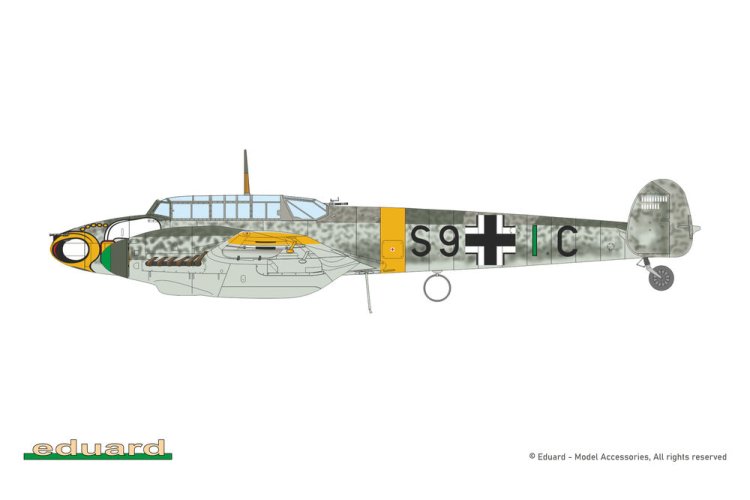 1:72 Eduard 7084 Messerschmitt Bf 110F WWII - ProfiPACK Edition - Duits Propellervliegtuig - Edu7084 4 - EDU7084