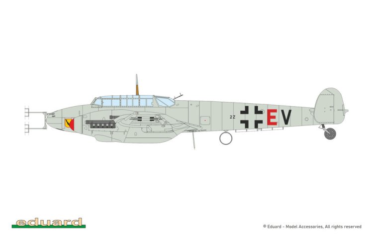 1:72 Eduard 7084 Messerschmitt Bf 110F WWII - ProfiPACK Edition - Duits Propellervliegtuig - Edu7084 5 - EDU7084