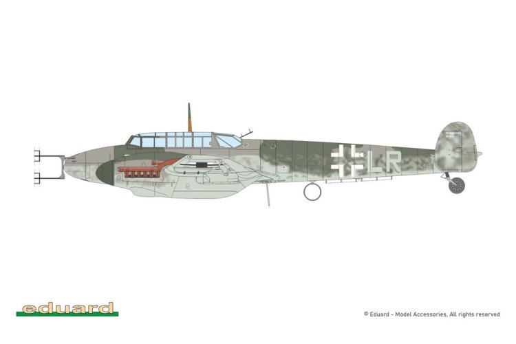 1:72 Eduard 7084 Messerschmitt Bf 110F WWII - ProfiPACK Edition - Duits Propellervliegtuig - Edu7084 6 - EDU7084