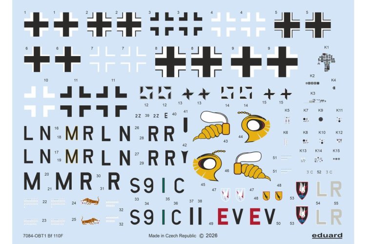 1:72 Eduard 7084 Messerschmitt Bf 110F WWII - ProfiPACK Edition - Duits Propellervliegtuig - Edu7084 7 - EDU7084