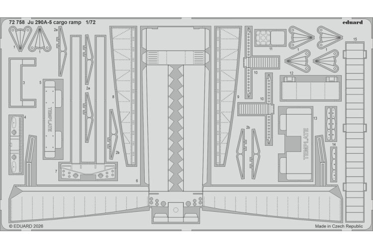 1:72 Eduard 72758 Cargo Ramp for Junkers Ju 290A-5 - Revell - Edu72758 xs 1 - EDU72758-XS