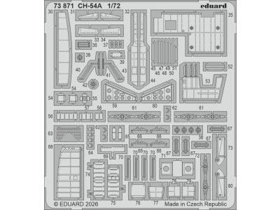 1:72 Eduard 73871 Accessoires Set voor Sikorsky CH-54A Tarhe - ICM - Edu73871 xs 1 - EDU73871-XS