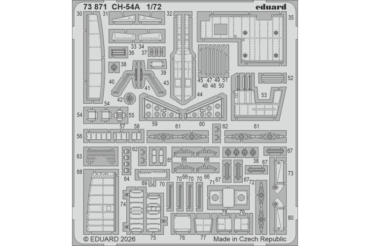 1:72 Eduard 73871 Accessories Set for Sikorsky CH-54A Tarhe &ndash; ICM - Edu73871 xs 1 - EDU73871-XS