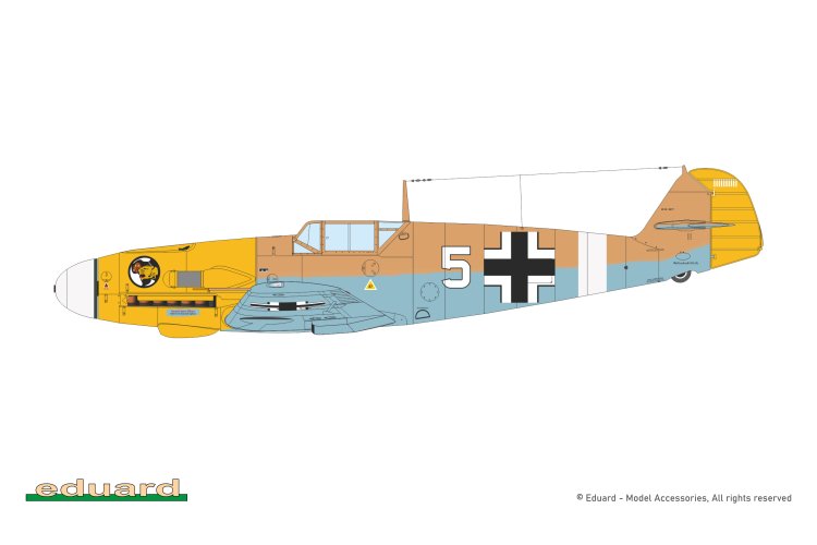1:72 Eduard 7478 Messerschmitt Bf 109 F-4 - Weekend Edition - German Fighter Aircraft - Edu7478 12 - EDU7478