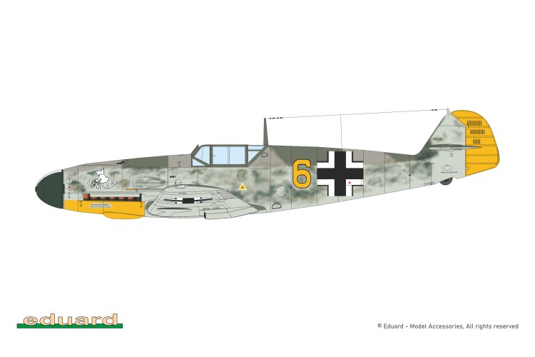 1:72 Eduard 7478 Messerschmitt Bf 109 F-4 - Weekend Edition - German Fighter Aircraft - Edu7478 13 - EDU7478