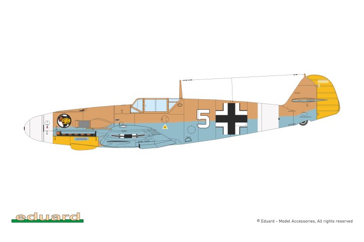 1:72 Eduard 7478 Messerschmitt Bf 109 F-4 - Weekend Edition - German Fighter Aircraft - Edu7478 14 - EDU7478
